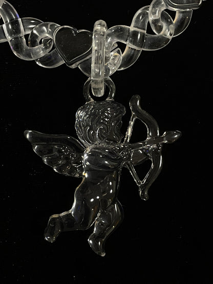 CUPID CLEAR NECKLACE